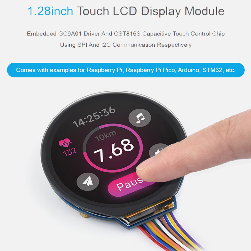 I2C Lcd Display - 1.28인치 터치 LCD 디스플레이 모듈 GC9A01
