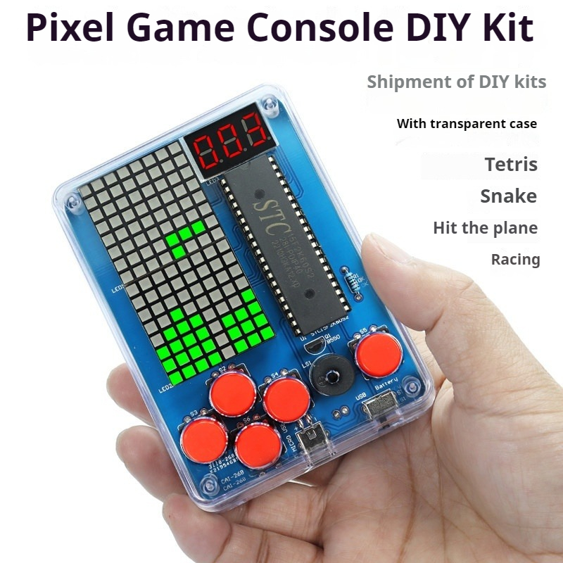 Diy Electronics For Beginners - 픽셀 게임기 제작 키트, 51개의 단일