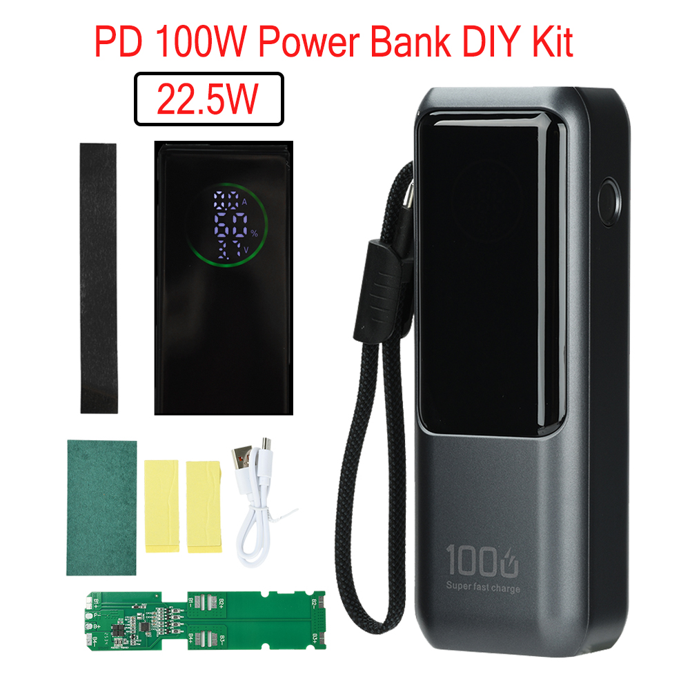 Diy Electronics For Beginners - PD 100W 고속 충전 보조 배터리