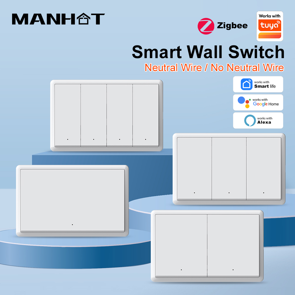 Push Button Tactile - MANHOT ZigBee3.0 스마트 스위치 중성선 없음