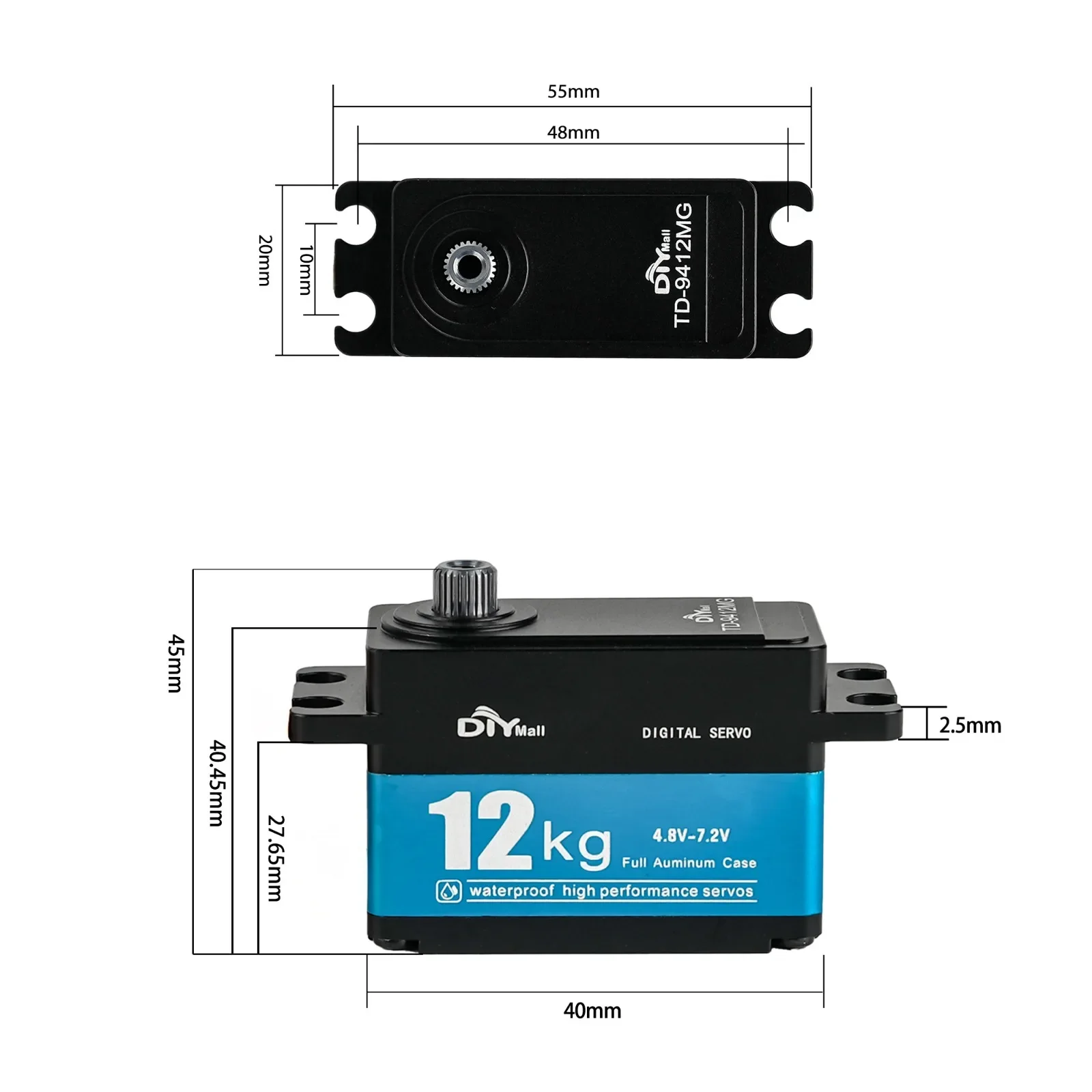 TD-9412MG 하이 토크 풀 메탈 디지털 서보 카본 - Servo Motor Sg90 리뷰 및 가격