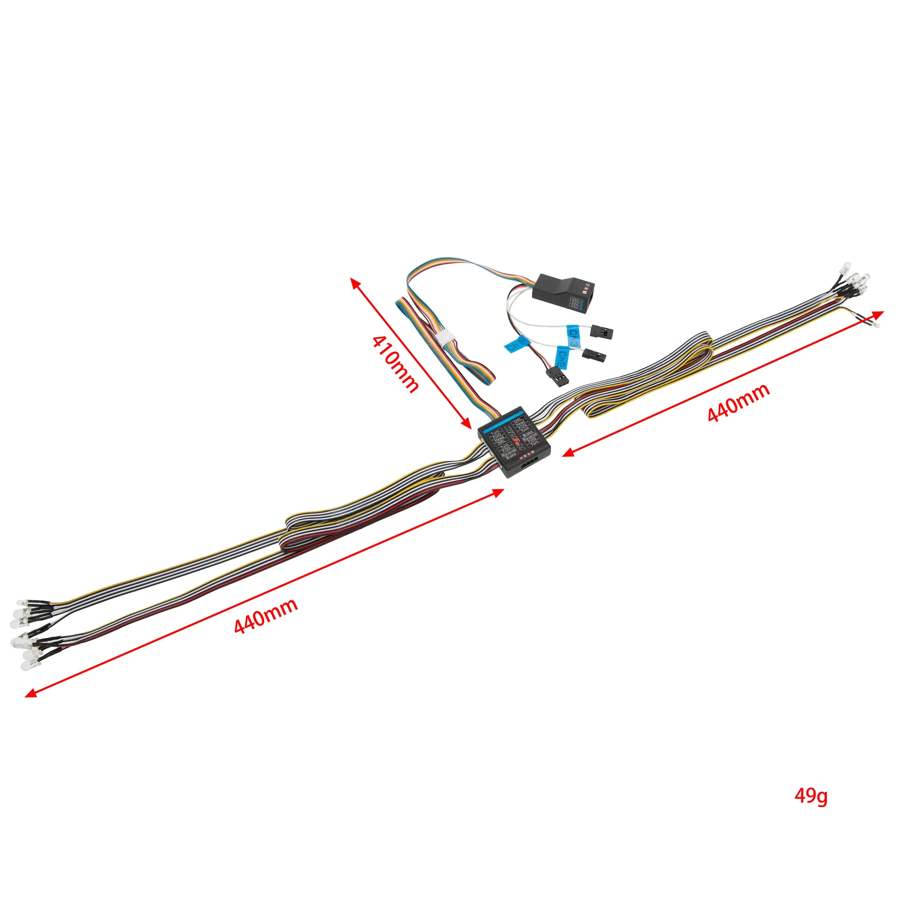 RC 자동차 1/8 1/10 RC 자동차 14 LED  - Diy Rc Electronics 리뷰 및 가격