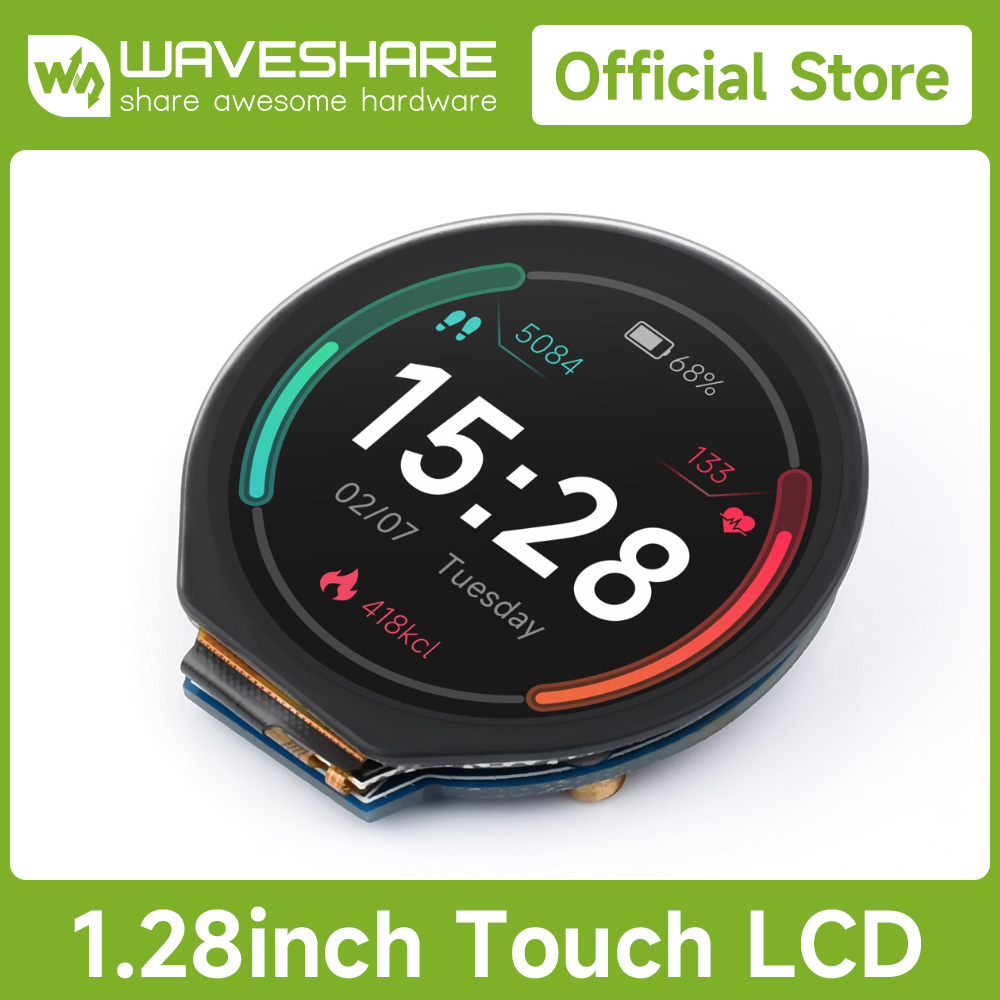 Waveshare 1.28인치 원형 LCD 디스플레이  - I2C Lcd Display 리뷰 및 가격