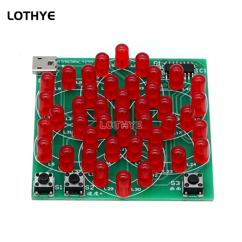 43 LED 멀티 스타일 패턴 전자 풍차 흐르는 물 조 - Diy Electronics For Beginners 리뷰 및 가격