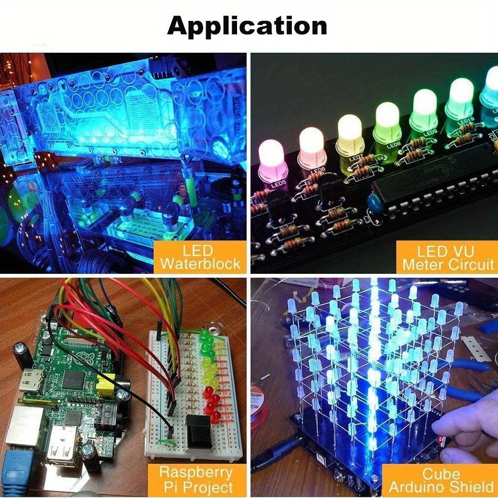 100/200PCS 3mm 5mm 멀티 컬러 LED 다 - R/Diy Electronics 리뷰 및 가격