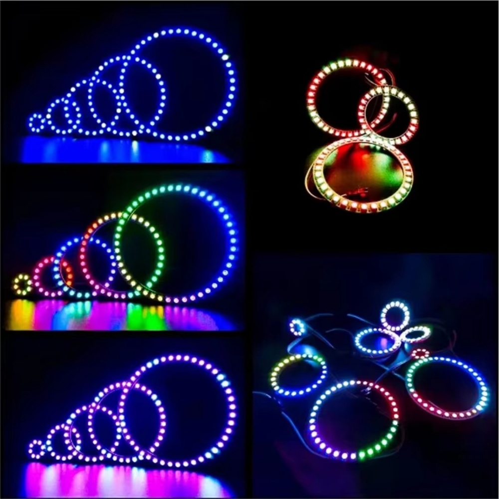 스마트 RGB LED 링, 개별 제어 가능한 픽셀 조명 - Diy Electronics Address 리뷰 및 가격