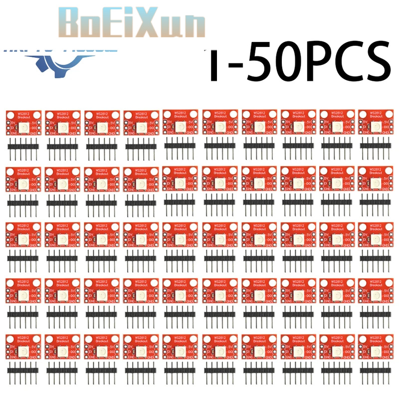 1-50개 WS2812 RGB LED 브레이크아웃 모듈 - Diy Electronics Address 리뷰 및 가격