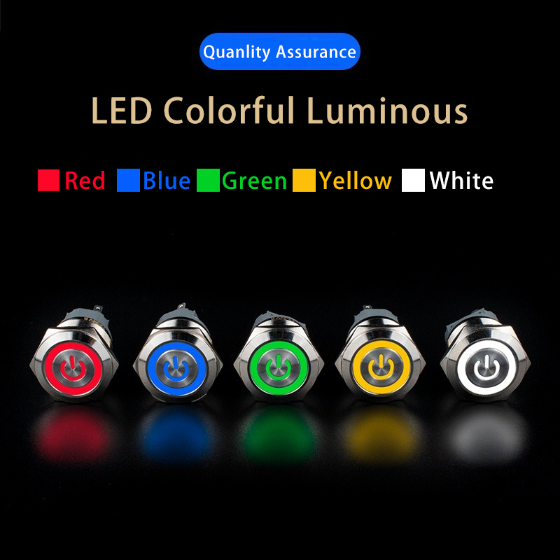 금속 푸시 버튼 스위치 플랫 라운드 전원 제어 LED  - Push Button Tactile 리뷰 및 가격