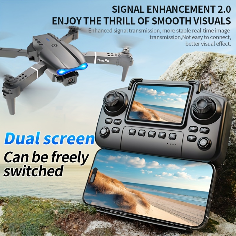 E99 PRO MAX: 듀얼 HD 카메라, 화면이 있는 - Diy Rc Electronics 리뷰 및 가격