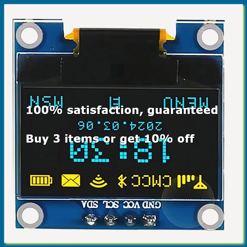0.96인치 OLED 디스플레이 스크린 모듈 I2C I - I2C Lcd Display 리뷰 및 가격