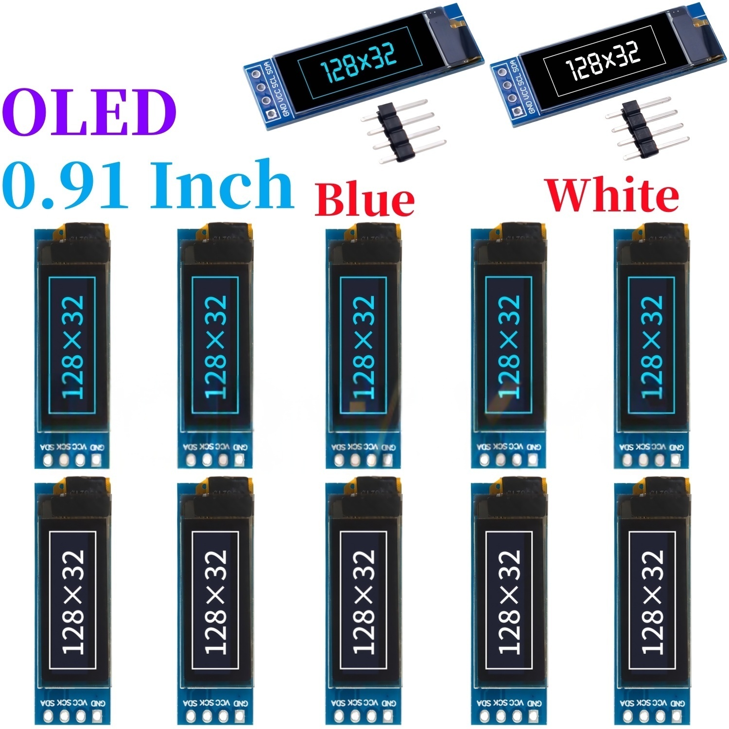 XZG 1-20PCS 0.91 인치 128x32 IIC - I2C Lcd Display 리뷰 및 가격