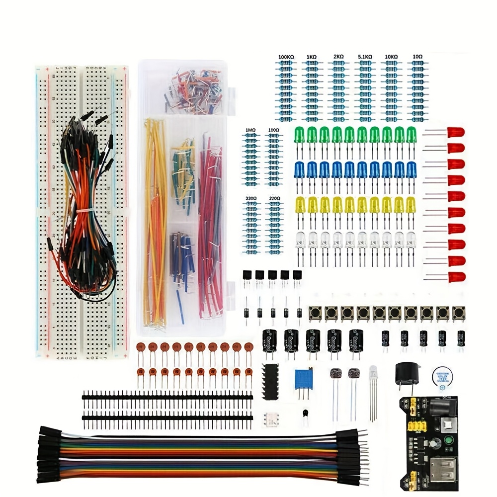 전자 부품 전해 콘덴서 저항기 LED 830홀 브레드보 - R/Diy Electronics 리뷰 및 가격
