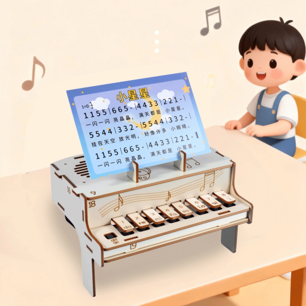 DIY 나무 전자 피아노 모델 STEM 조립 키트 물리 - Diy Electronics For Beginners 리뷰 및 가격