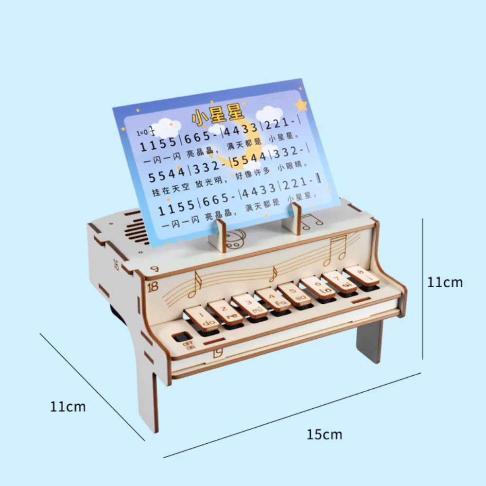 DIY 나무 전자 피아노 모델 STEM 조립 키트 물리 - Diy Electronics For Beginners 리뷰 및 가격